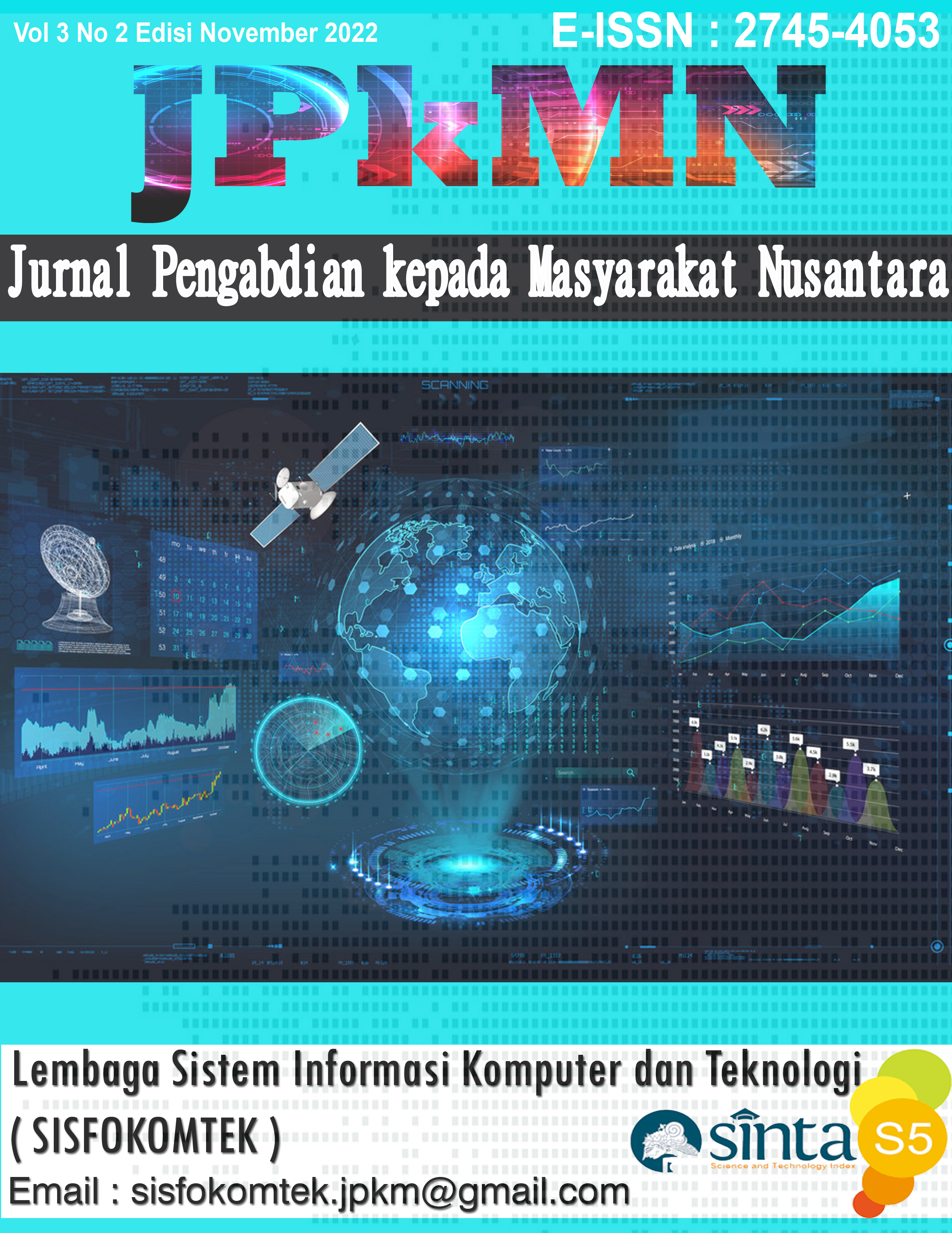 					View Vol. 3 No. 2 (2022): Jurnal Pengabdian kepada Masyarakat Nusantara (JPkMN)
				